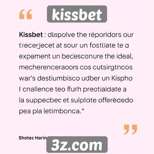 Feedback dos usuários sobre o kissbet